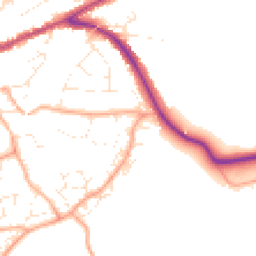 Daytime road noise heatmap for EX14 2UR