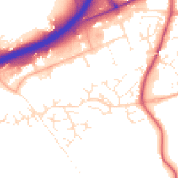 Daytime road noise heatmap for EX14 2XT