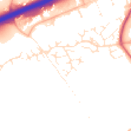 Daytime road noise heatmap for EX14 2YR