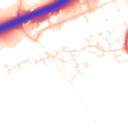 Daytime road noise heatmap for EX14 2YW