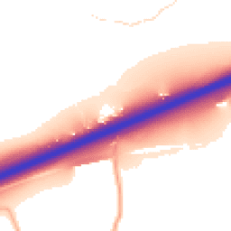 Daytime road noise heatmap for EX14 3AW