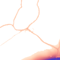 Daytime road noise heatmap for EX14 3BD