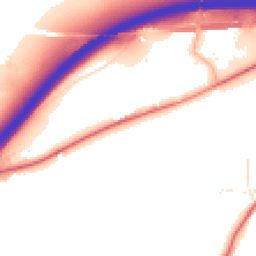 Daytime road noise heatmap for EX14 3BJ