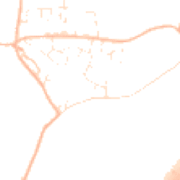 Daytime road noise heatmap for EX14 3DS