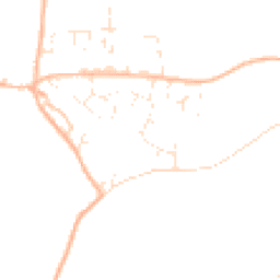 Daytime road noise heatmap for EX14 3DU