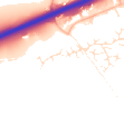 Daytime road noise heatmap for EX14 3FH