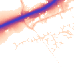 Daytime road noise heatmap for EX14 3FJ