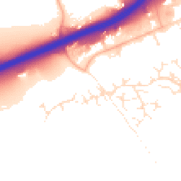 Daytime road noise heatmap for EX14 3FL