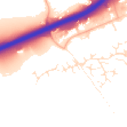 Daytime road noise heatmap for EX14 3FQ