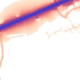 Daytime road noise heatmap for EX14 3FU