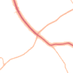 Daytime road noise heatmap for EX14 3LQ