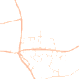 Daytime road noise heatmap for EX14 3WA