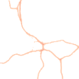Daytime road noise heatmap for EX14 4TU