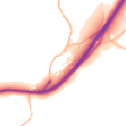 Daytime road noise heatmap for EX14 9AJ
