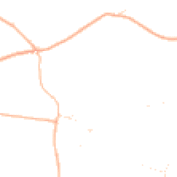 Daytime road noise heatmap for EX14 9HD