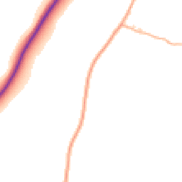 Daytime road noise heatmap for EX14 9HX