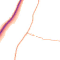 Daytime road noise heatmap for EX14 9HY