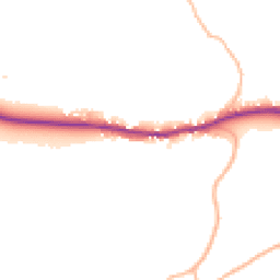 Daytime road noise heatmap for EX14 9JG