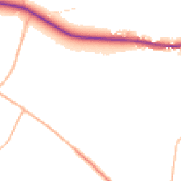 Daytime road noise heatmap for EX14 9JN