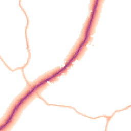 Daytime road noise heatmap for EX14 9QH