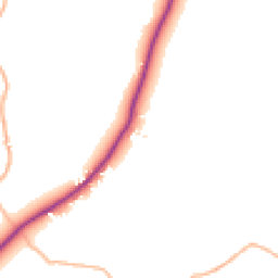 Daytime road noise heatmap for EX14 9QJ