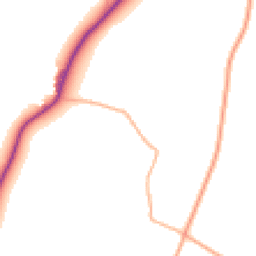 Daytime road noise heatmap for EX14 9QW