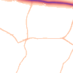 Daytime road noise heatmap for EX14 9SB