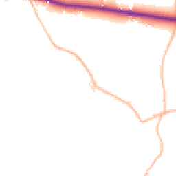 Daytime road noise heatmap for EX14 9SZ