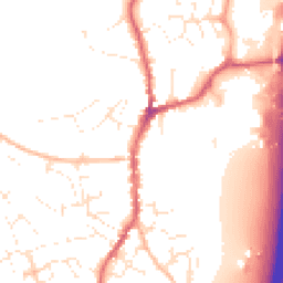 Daytime road noise heatmap for EX15 1AB