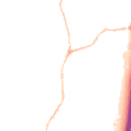 Night-time road noise heatmap for EX15 1AB