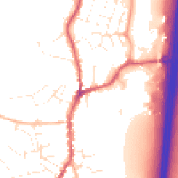 Daytime road noise heatmap for EX15 1AH