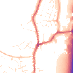 Daytime road noise heatmap for EX15 1AL