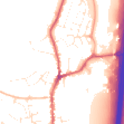 Daytime road noise heatmap for EX15 1AW