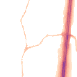 Night-time road noise heatmap for EX15 1BE