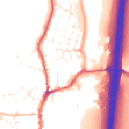 Daytime road noise heatmap for EX15 1BG