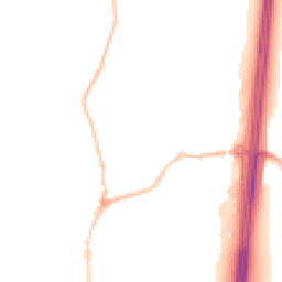Night-time road noise heatmap for EX15 1BG