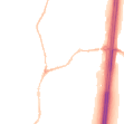 Night-time road noise heatmap for EX15 1BL