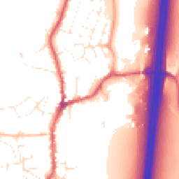 Daytime road noise heatmap for EX15 1BN