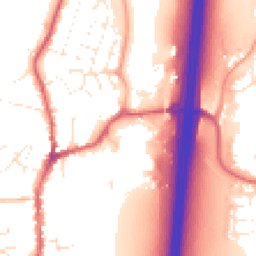 Daytime road noise heatmap for EX15 1BQ