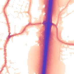 Daytime road noise heatmap for EX15 1BT