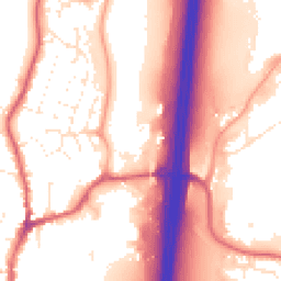 Daytime road noise heatmap for EX15 1BW