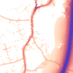 Daytime road noise heatmap for EX15 1DB