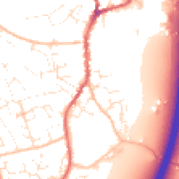 Daytime road noise heatmap for EX15 1DF