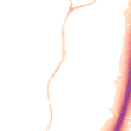 Night-time road noise heatmap for EX15 1DF
