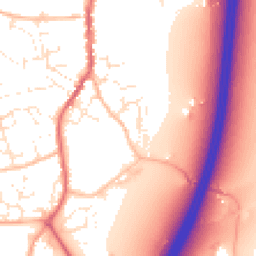 Daytime road noise heatmap for EX15 1DP