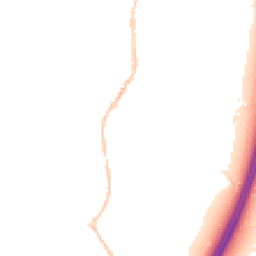 Night-time road noise heatmap for EX15 1DS