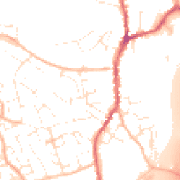 Daytime road noise heatmap for EX15 1FA
