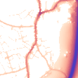 Daytime road noise heatmap for EX15 1JU