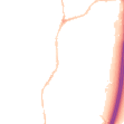 Night-time road noise heatmap for EX15 1JU
