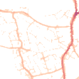 Daytime road noise heatmap for EX15 1LG